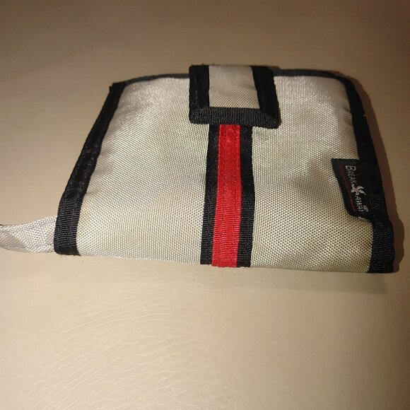 Boyt Break Away Bi Fold Wallet Wristlet Strap Coin Pocket Vintage Brown Red - Picture 11 of 11